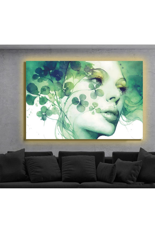 Led Işıklı Kanvas Tablo, 3D Dekoratif Baskılı Tablo Yapay Zeka Destekli Modern Tasarımlar 26