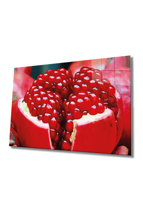 Meyveler Cam Tablo 4Mm Dayanıklı Temperli Cam