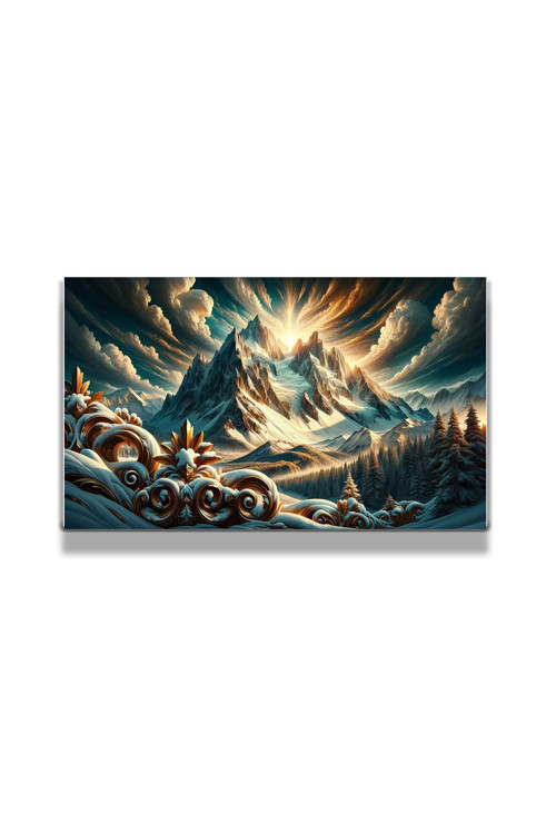 Sanatsal Yapayzeka, Creative Art, 3D Dekoratif Baskı Yatay Cam Tablo 33