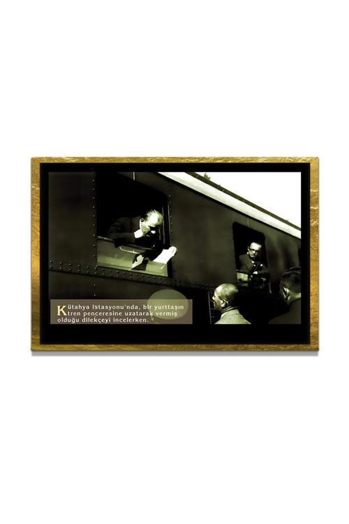 Yapay Zeka İle Yenilenmiş Atatürk Fotoğrafları Siyah Beyaz Cam Tablo, 3D Dekoratif Baskı 512