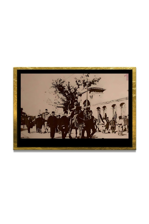 Yapay Zeka İle Yenilenmiş Atatürk Fotoğrafları Siyah Beyaz Cam Tablo, 3D Dekoratif Baskı 764