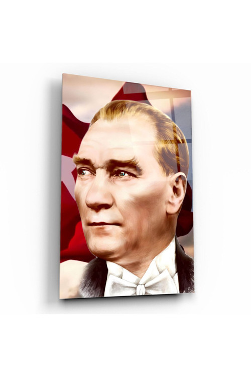 Atatürk Cam Tablo | Hediyelik, Dekoratif, Ofis, Mutfak