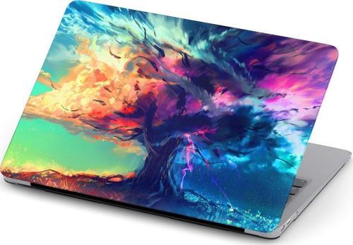 Macbook Air (M2) 13.6 inç A2681 Uyumlu Kılıf Macflare 23 Sert Koruma Kılıfı Ağaç