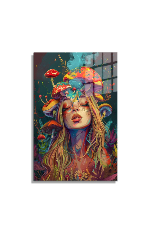Popart Digital Sanatlar,3D Dekoratif Baskı Cam Tablo 128