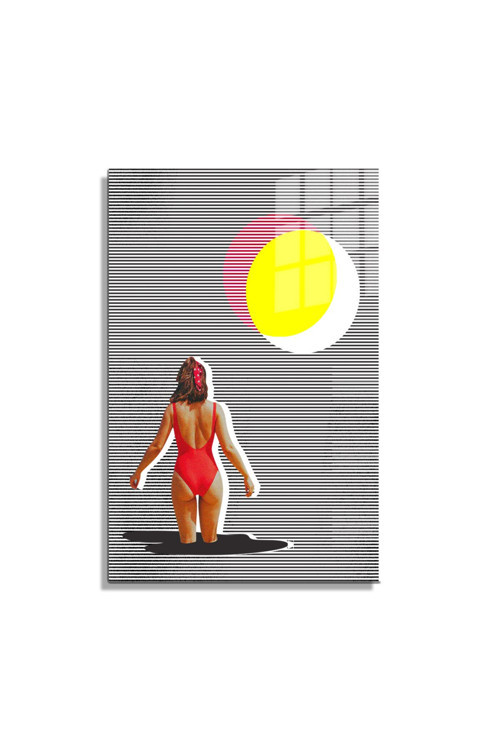 Popart Digital Sanatlar,3D Dekoratif Baskı Cam Tablo 50