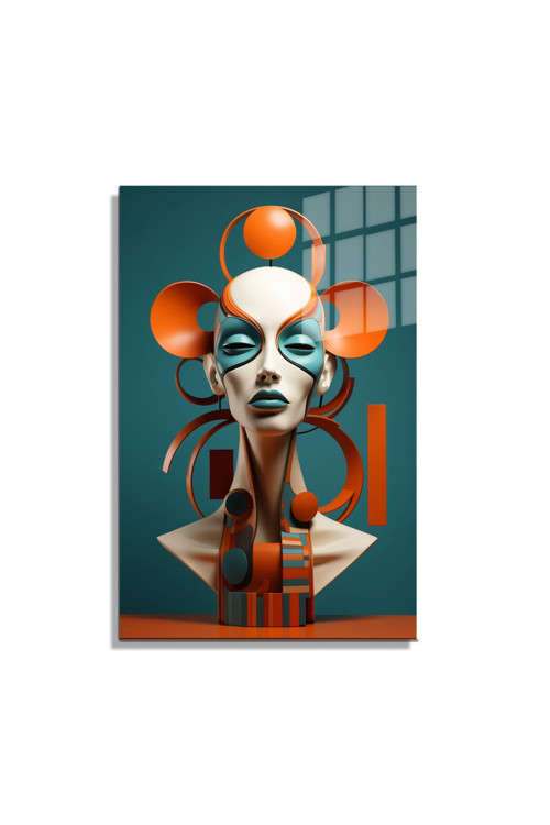 Popart Digital Sanatlar,3D Dekoratif Baskı Cam Tablo 42
