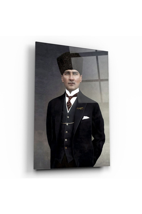 Atatürk Cam Tablo | Hediyelik, Dekoratif, Ofis, Mutfak
