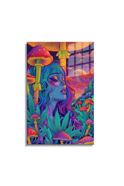 Popart Digital Sanatlar,3D Dekoratif Baskı Cam Tablo 125