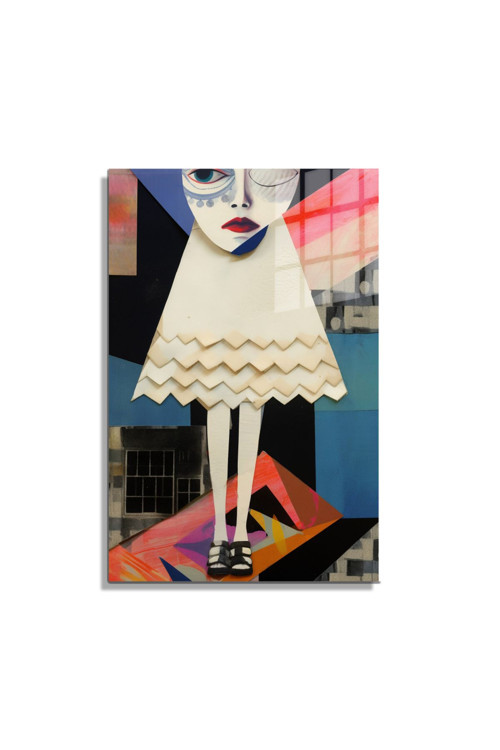 Popart Digital Sanatlar,3D Dekoratif Baskı Cam Tablo 06