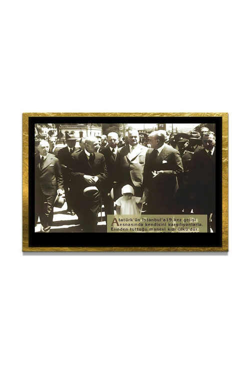 Yapay Zeka İle Yenilenmiş Atatürk Fotoğrafları Siyah Beyaz Cam Tablo, 3D Dekoratif Baskı 604
