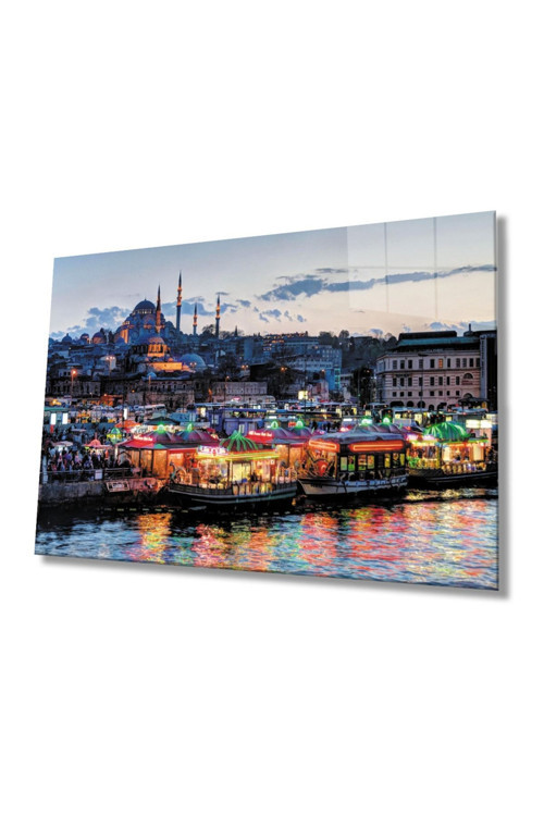 Istanbul Manzara 4Mm Dayanıklı Cam Tablo Temperli Cam
