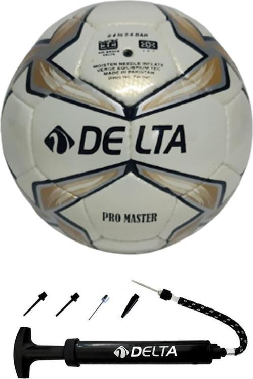 Pro Master El Dikişli 5 Numara Dura-Strong Futbol Topu + Çok Fonksiyonlu Top Pompası İkili Set