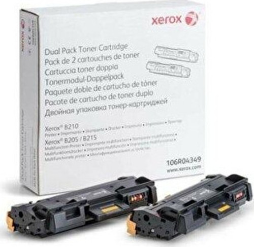B210 B205 B215 Dual Pack Toner 6000 Sayfa 106R04349