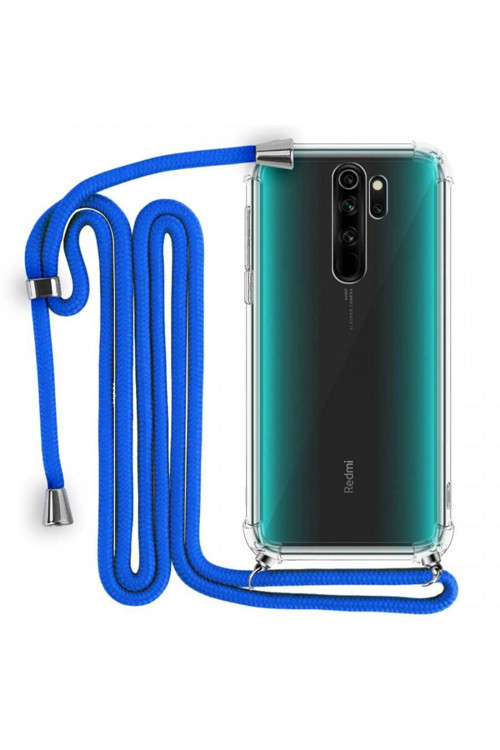 Boyun Askılı Şeffaf Tank Kılıf Xiaomi Redmi Note 8 Pro