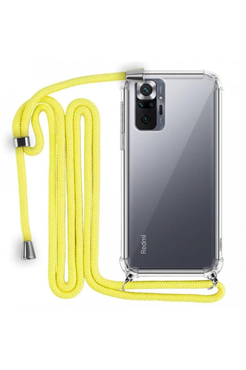 Boyun Askılı Şeffaf Tank Kılıf Xiaomi Redmi Note 10 Pro