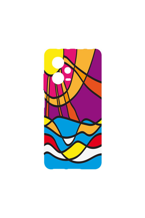 Retro Vintage Painting Geometric Cases Xiaomi Redmi Note 8 Pro