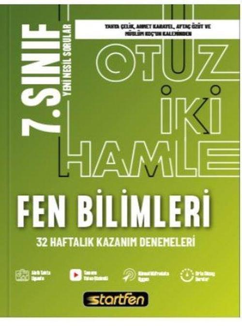 7. Sınıf Fen Bilimleri 32 Deneme Haftalık Kazanım Denemeleri