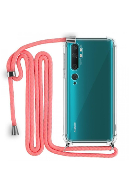 Boyun Askılı Şeffaf Tank Kılıf Xiaomi Mi Note 10