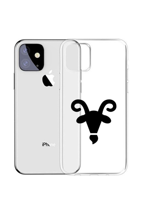 Apple Iphone 6S Boğa Burcu Uv Baskılı Şeffaf Silikon Kılıf