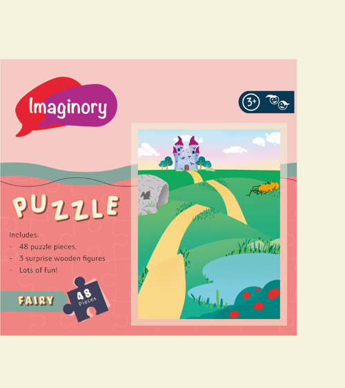 Ahşap Figür Hediyeli Puzzle - Masal