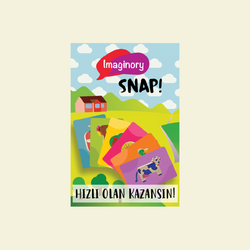 SNAP! 3ü1 Arada Eğitici Çocuk Kartları - Çiftlik Temalı Kartlar