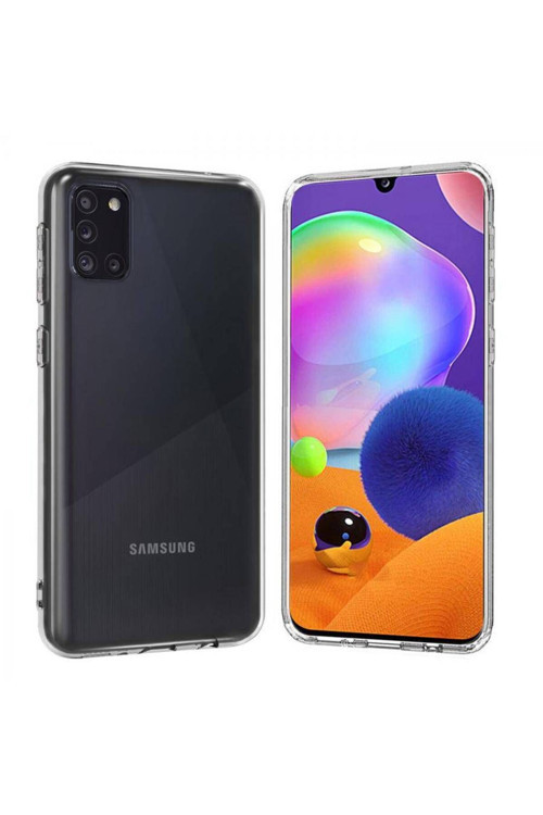 Samsung Galaxy A31 2.0 Mm Korumalı Silikon Kılıf Şeffaf