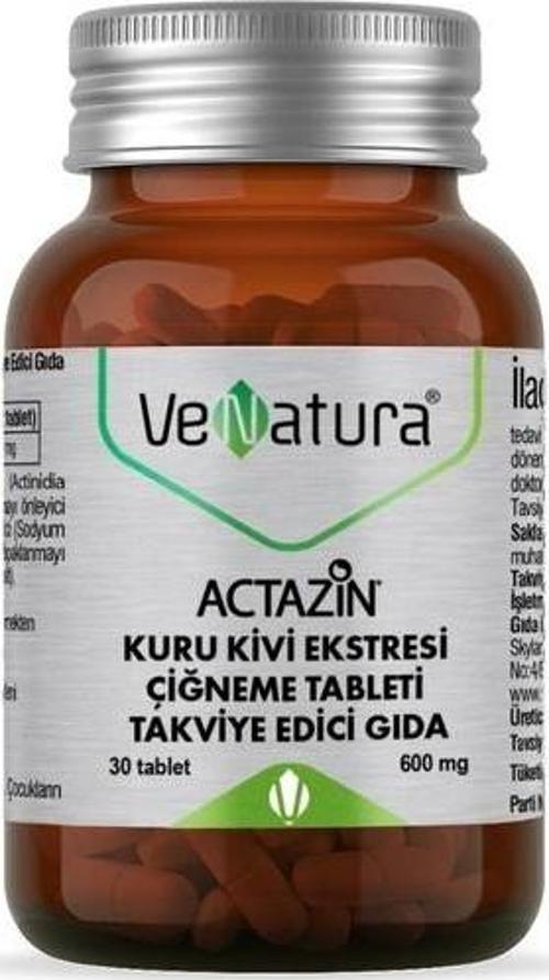 Actazin Kuru Kivi Ektresi 30 Çiğneme Tablet