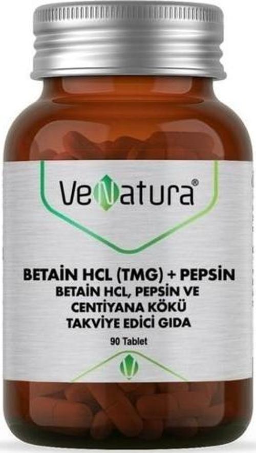 Betain Hcl Pepsin Ve Centiyana Kökü 90 Tablet