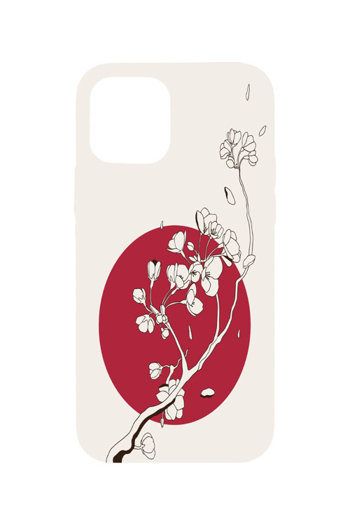 İllustration Cherry Petals Cases Apple İphone 14 Plus