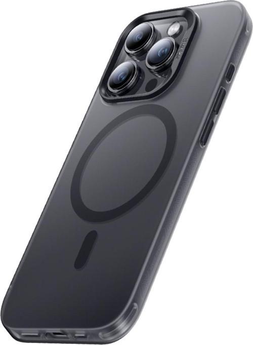 iPhone 15 Pro Uyumlu Kılıf Magsafe Şarj Özellikli Lucid Armor Kapak Siyah