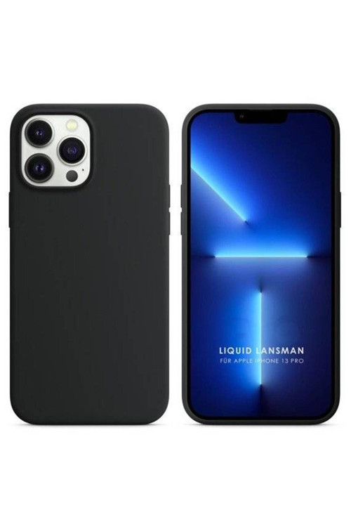 Apple İphone 15 Pro 6.1'' Liquit Lansman Silikon Siyah