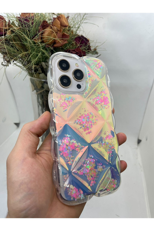 İphone 15 Hologram Puffer Kılıf Renkler
