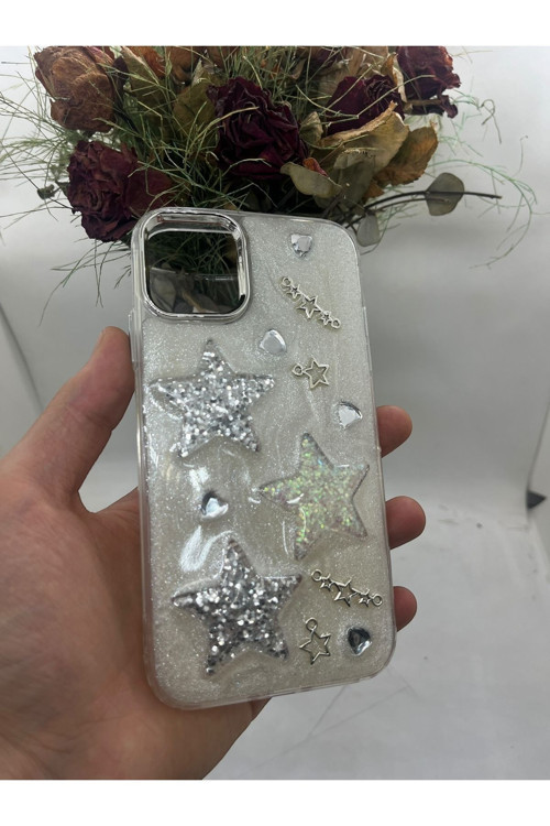 İphone 15 Luxe White Case Star