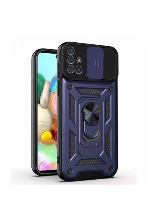 Kızaklı Tank Kılıf Samsung Galaxy A71 Lacivert