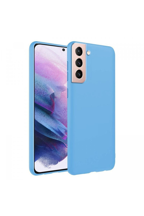 Samsung Galaxy S22 Plus Ince Mat Silikon Kılıf Mavi
