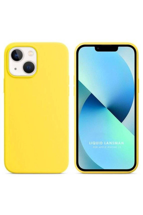 Apple İphone 15 Plus 6.7'' Liquit Lansman Silikon Sarı