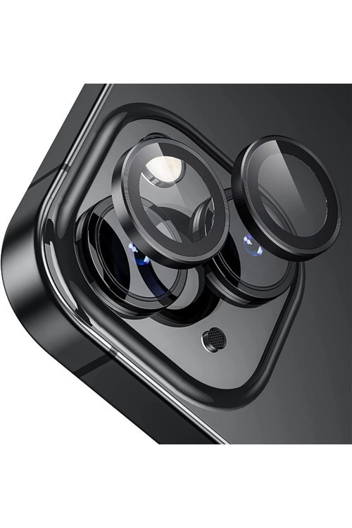 Apple Iphone 14 Plus Gerçek Cam Safir Lens Koruma Siyah
