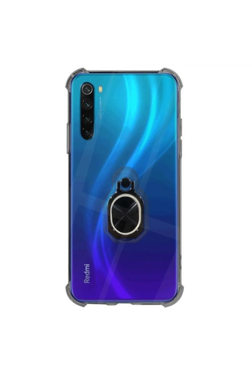 Xiaomi Redmi Note 8 Uyumlu Füme Airbag Yüzüklü Tank Kılıf