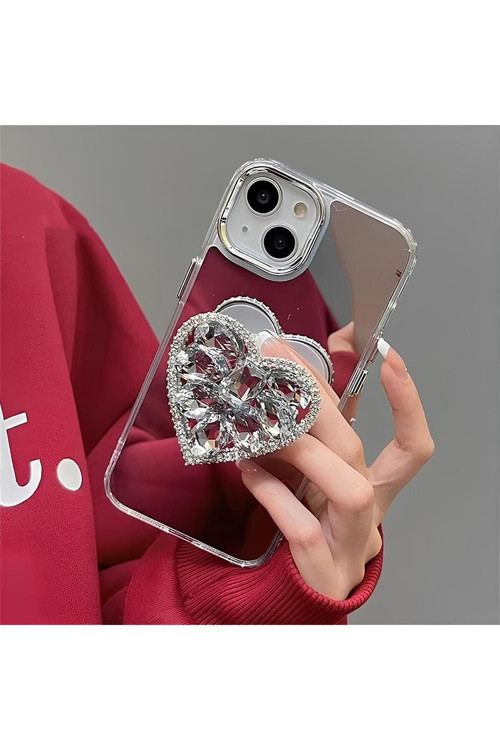 Aynalı Taşlı Popsocketli Kılıf Iphone 11 Pro Max