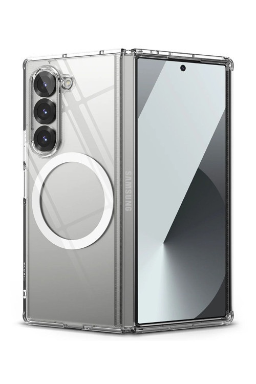 Şeffaf Mika Sararmaz Sert Magsafe Kılıf Galaxy Z Fold 6