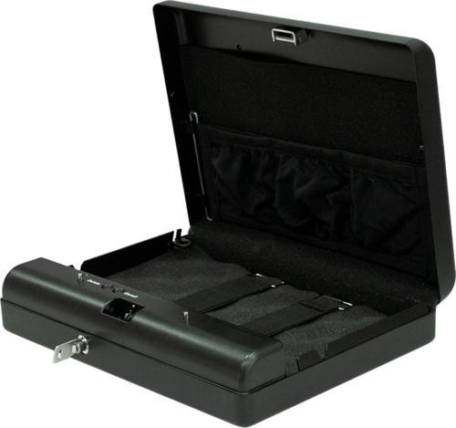 Gun Safe 17F Parmak İzli  Taşınabilir Çelik Saat Kasası İki Farklı Açma Seçeneği - Biyometrik