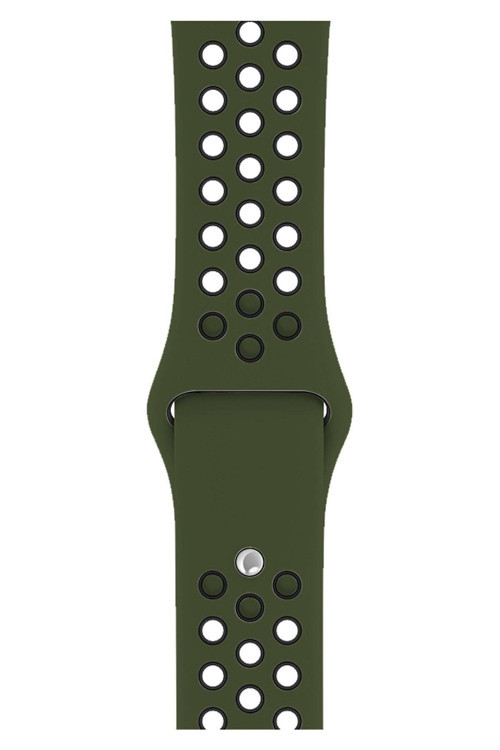Apple Watch Series 2 44 Mm Fileli Kordon Haki-Siyah