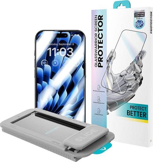 iPhone 15 Pro Uyumlu V Pro Sapphire Shield Ekran Koruyucu Kolay Uygulama Aparatlı