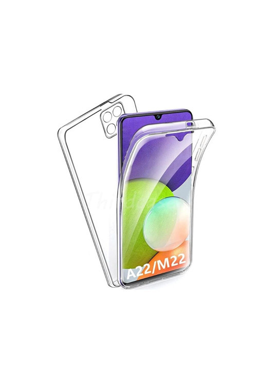 Samsung Galaxy M22 Çift Taraflı Silikon Kılıf