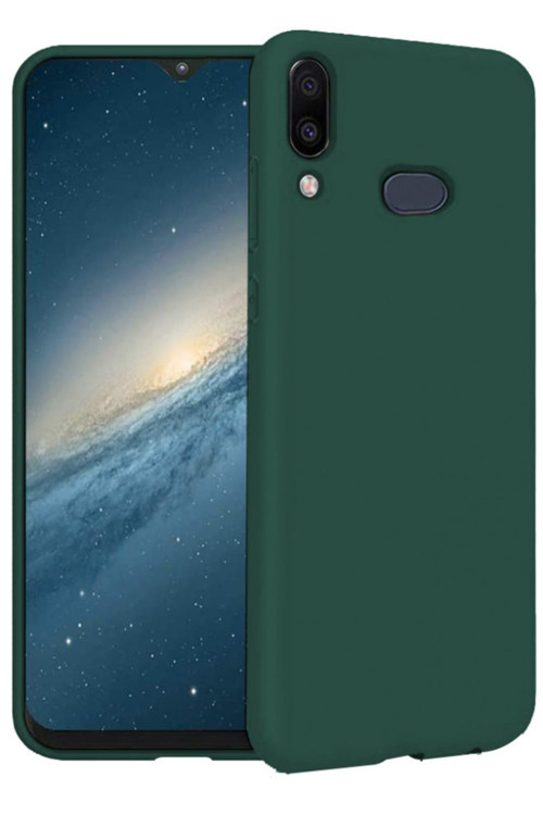 Samsung Galaxy A10S Ince Mat Silikon Kılıf Haki