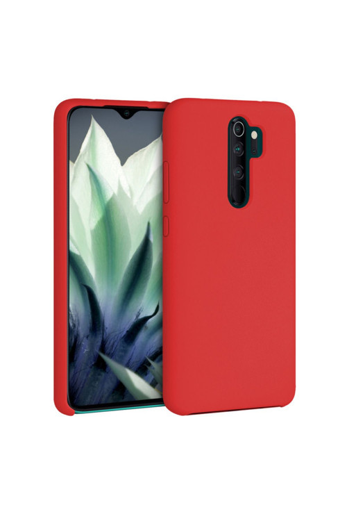 Xiaomi Redmi Note 8 Pro Ince Mat Silikon Kılıf Kırmızı