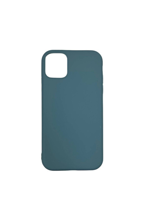 Apple Iphone 15 6.1'' Ince Mat Silikon Kılıf Elegantyeşil