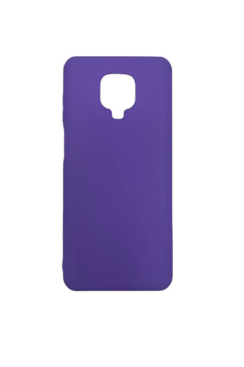Xiaomi Redmi Note 9 Pro Max Ince Mat Silikon Kılıf Mor