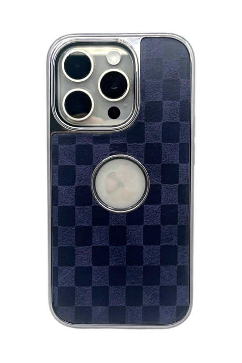Hole Checkers Case Lacivert İphone 11
