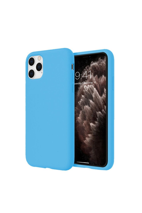 Apple Iphone 11 Pro Ince Mat Silikon Kılıf Mavi